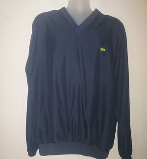 Masters Collection Men's Windbreaker XL Pullover V Neck Augusta National Navy
